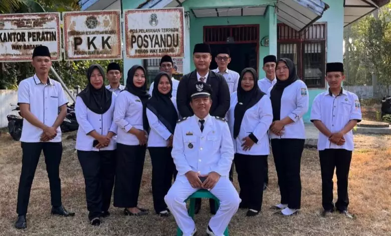 Pemerintah Pekon Way Batang Gelar Upacara Hut RI Ke – 80