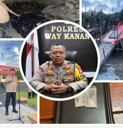 Bravo Dalam 1 Hari Polres Way Kanan Ungkap Tindak Pidana BBM Illegal, Tambang Illegal dan Tindak Pidana Narkoba